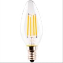 Casaya LED Filament Kerze 5W = 40W E14 klar 470lm...