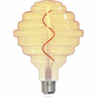 Casaya LED Filament Leuchtmittel Globe G125 3W = 20W E27 Gold gelüstert 190lm extra warmweiß 1800K