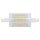 LightMe LED Leuchtmittel Stabform 78mm 12W R7s 1400lm warmweiß 3000K 280°