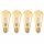 4 x Osram LED Vintage 1906 Edison 2,8W = 21W E27 Gold gelüstert extra warmweiß 2400K