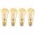 4 x Osram LED Vintage 1906 Edison 2,8W = 21W E27 Gold gelüstert extra warmweiß 2400K