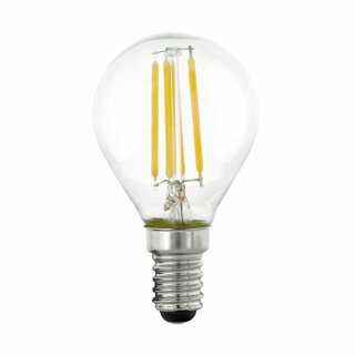 Eglo LED Filament P45 Tropfen 4,5W = 40W E14 klar 470lm Warmweiß 2700K