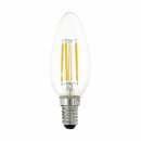 Eglo LED Filament Kerze 4,5W = 40W E27 klar 470lm...