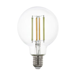 Eglo LED Smart Filament G80 Globe 6W = 60W E27 klar 806lm CCT 2200K-6500K dimmbar App ZigBee