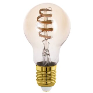 Eglo LED Smart Spiral Filament A60 Birne 6W = 33W E27 Gold 400lm CCT 2200K-6500K dimmbar App Alexa Google Bluetooth ZigBee