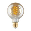 Eglo LED Smart Spiral Filament G80 Globe 4,9W = 33W E27 Gold 360lm CCT 2200K-6500K dimmbar App Alexa Google Bluetooth ZigBee