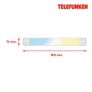 Telefunken LED Unterbauleuchte weiß 18W 2100lm Neutralweiß - Tageslicht 4000K - 6500K Memoryfunktion
