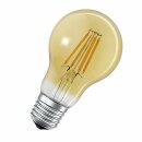 4 x Ledvance LED Smart+ Filament A60 Birne 6W = 52W E27 Gold 680lm extra warmweiß 2400K Dimmbar App Google Alexa ZigBee