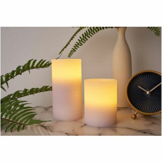 2 x LED Wachskerzen Cosy Lilac Flieder warmweiß für 3 x AAA Batterie mit Schalter