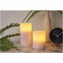 2 x LED Wachskerzen Cosy Lilac Flieder warmweiß für 3 x AAA Batterie mit Schalter