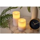 2 x LED Wachskerzen Cosy Lilac Flieder warmweiß für 3 x AAA Batterie mit Schalter