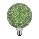 Paulmann LED Leuchtmittel Globe G125 Miracle Mosaic Grün 5W = 40W E27 470lm warmweiß 2700K dimmbar