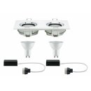 Paulmann LED Deckenleuchte Weiß IP65 2 x 7W GU10...
