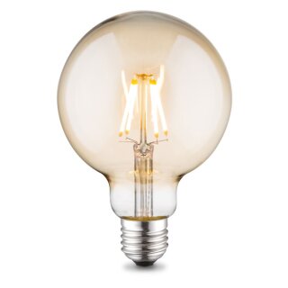 LeuchtenDirekt LED Filament G95 Globe 4W = 35W E27 Gold 400lm warmweiß 2700K DIMMBAR