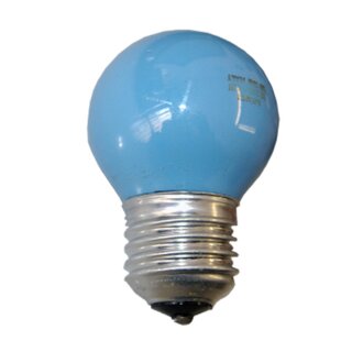 Merkur Glühbirne Tropfenlampe 15W E27 240V Blau Glühlampe 15 Watt Kugel dimmbar