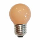 Merkur Glühbirne Tropfenlampe 15W E27 240V Orange...