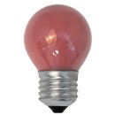 Merkur Glühbirne Tropfenlampe 15W E27 240V Rot...