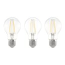 3 x Eglo LED Filament A60 Birne 7W = 60W E27 klar 806lm...