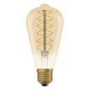 2 x Osram LED Filament ST64 Edison 4,8W = 37W E27 Gold 420lm extra warmweiß 2200K DIMMBAR