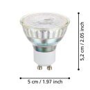 Eglo LED PAR16 Glas Reflektor 3W = 37W GU10 klar 250lm warmweiß 3000K 38°