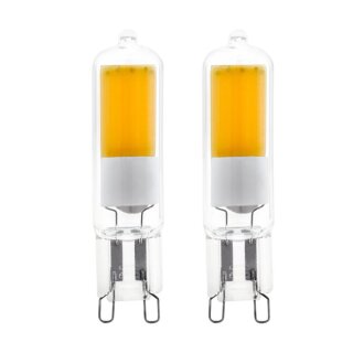 2 x Eglo LED COB Stiftsockellampe 2W = 21W G9 klar 200lm neutralweiß 4000K