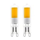 2 x Eglo LED COB Stiftsockellampe 2W = 21W G9 klar 200lm...
