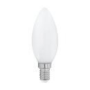 Eglo LED Leuchtmittel Kerze C35 4W = 40W E14 matt 470lm...