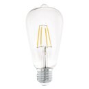 Eglo LED Filament Leuchtmittel Edison ST64 7W = 60W E27 klar 806lm warmweiß 2700K