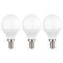 3 x Eglo LED Leuchtmittel Tropfen P45 5W = 40W E14 klar...