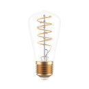 Eglo LED Spiral Filament Leuchtmittel Edison ST64 5W = 35W E27 klar 400lm warmweiß 2700K