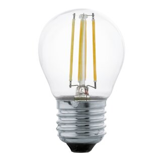 Eglo LED Filament Leuchtmittel Tropfen G45 4W = 40W E27 klar 470lm warmweiß 2700K