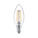 2 x Philips LED Filament Kerzen 4,3W = 40W E14 klar 470lm...