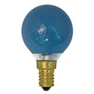 GE Tropfen Glühbirne 15W E14 Blau Glühlampe 15 Watt Kugel bunt dimmbar