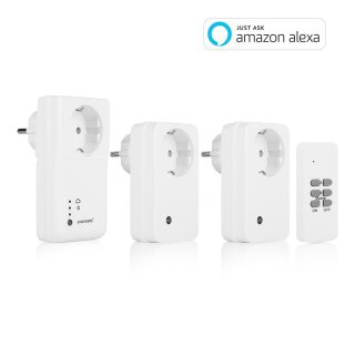 Smartwares SH5-SET-GW Smart Plug-Set 433,92 MHz 3600W 60m WLAN kabellos weiß