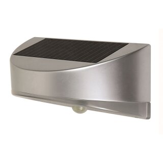 Lutec LED Solarleuchte Bread silber 1,2W 200lm neutralweiß 4000K Bewegungsmelder