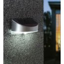 Lutec LED Solarleuchte Bread silber 1,2W 200lm neutralweiß 4000K Bewegungsmelder