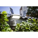Eco-Light LED Solar Wandleuchte Sunshine silber IP44 3,2W 360lm 4100K Bewegungsmelder schwenkbar