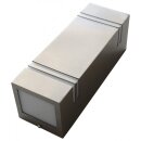 Eco-Light LED Wandleuchte Stripes Edelstahl Silber IP44...