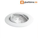 Einbaustrahler Set weiß schwenkbar 5W = 50W LED Glas GU10  inkl. Fassung