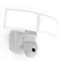 Lutec LED Kamera Außenwandleuchte Libra weiß IP44 36W 3400lm CCT 2700K-6500K DIMMBAR