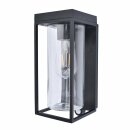 Lutec LED Solar Wandleuchte Flair schwarz matt IP44 2W E27 200lm 2700K warmweiß Bewegungsmelder