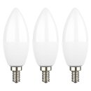 3 x Eglo LED Leuchtmittel Kerze 4,9W = 40W E14 matt 470lm warmweiß 3000K Ra>90