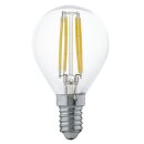 Eglo LED Filament Tropfen P45 4W = 32W E14 klar 350lm...