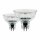 2 x Eglo LED Glas Reflektor 3W = 22W GU5,3 MR16 230lm warmweiß 2700K 38°