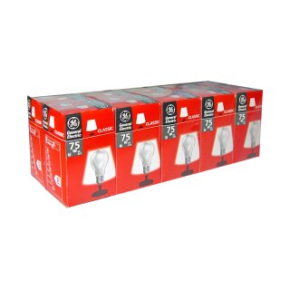 10 x GE Glühbirne 75W E27 MATT Glühlampe General Electric...