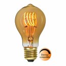 Star Trading LED Spiral Filament A60 Birne 2,5W E27 Gold 110lm extra warmweiß 2000K DIMMBAR