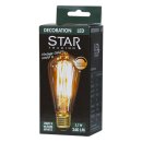 Star Trading LED Filament ST64 Edison 3,7W E27 Gold 240lm extra warmweiß 1800K DIMMBAR
