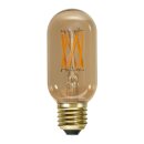 Star Trading LED Filament T45 Röhre 3,7W E27 Gold 240lm extra warmweiß 1800K DIMMBAR