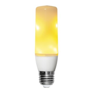 Star Trading LED Röhre T40 3,94W E27 matt 133lm extra warmweiß 1800K Flame Feuer Gravity Sensor