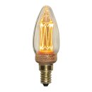 Star Trading LED Inner Glow C35 Kerze 2,3W E14 klar 70lm extra warmweiß 1800K DIMMBAR